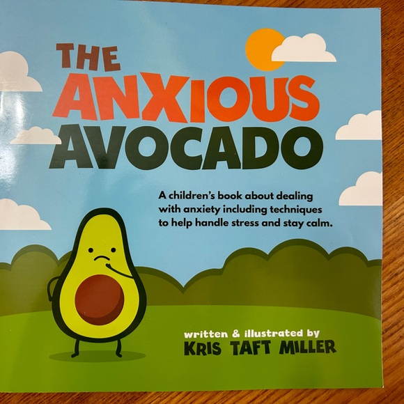Softcover kids book - The Anxious Avocado - anxiety techniques for kids - Picture 1 of 3